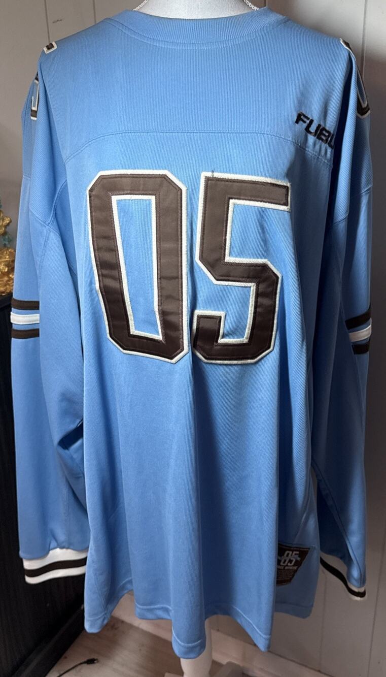 Vintage Y2K FUBU Men’s Long Sleeve Jersey 2XL Blue Cotton 05